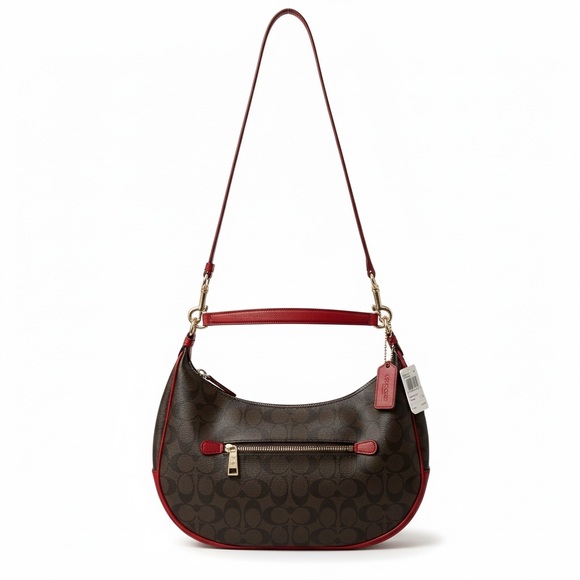 NWT Coach Harley East West Hobo in Signature Coated Canvas - Picture 3 of 10